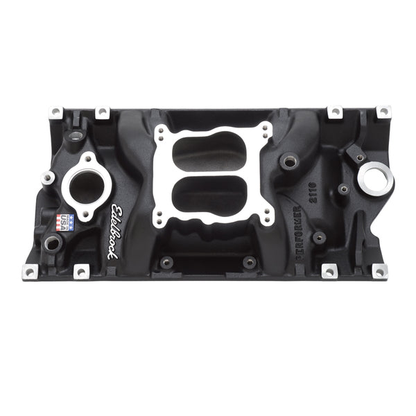 Performer Intake Manifold for Small-Block Chevy w/Vortec Heads, Black Finish-21163 - 616 Auto Parts
