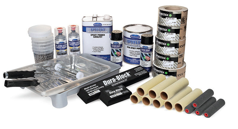Complete Eastwood OptiFlow Epoxy Primer Kit - Automotive Roll-On Paint - Gray - 616 Auto Parts