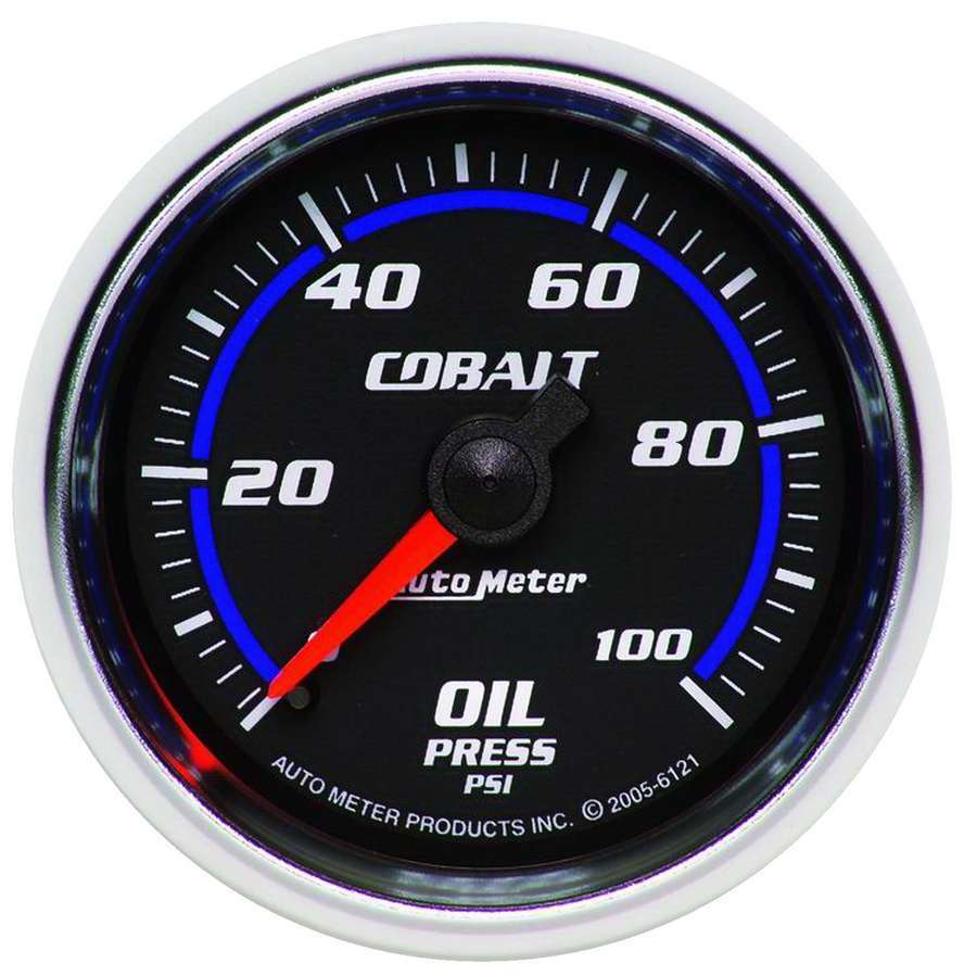 GAUGE, OIL PRESSURE, 2 1/16" , 100PSI, MECHANICAL, COBALT - 616 Auto Parts