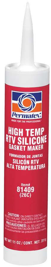 Sealant - High Temperature Red RTV - Silicone - 11 oz Cartridge - Each