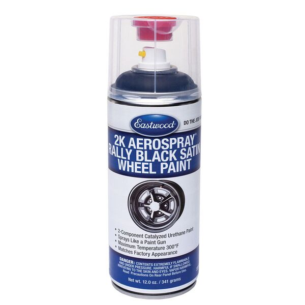 Eastwood 2K AeroSpray Satin Black Rally Wheel Paint - 616 Auto Parts