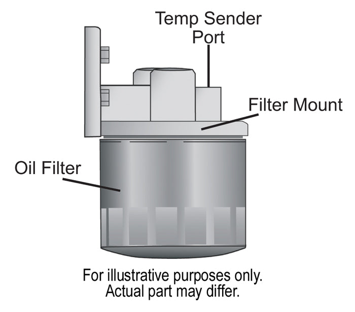 Single Ports Up 3/8" NPT Remote Filter Mount Kit with 3/4"-16 Filter Threads 13005 - 616 Auto Parts