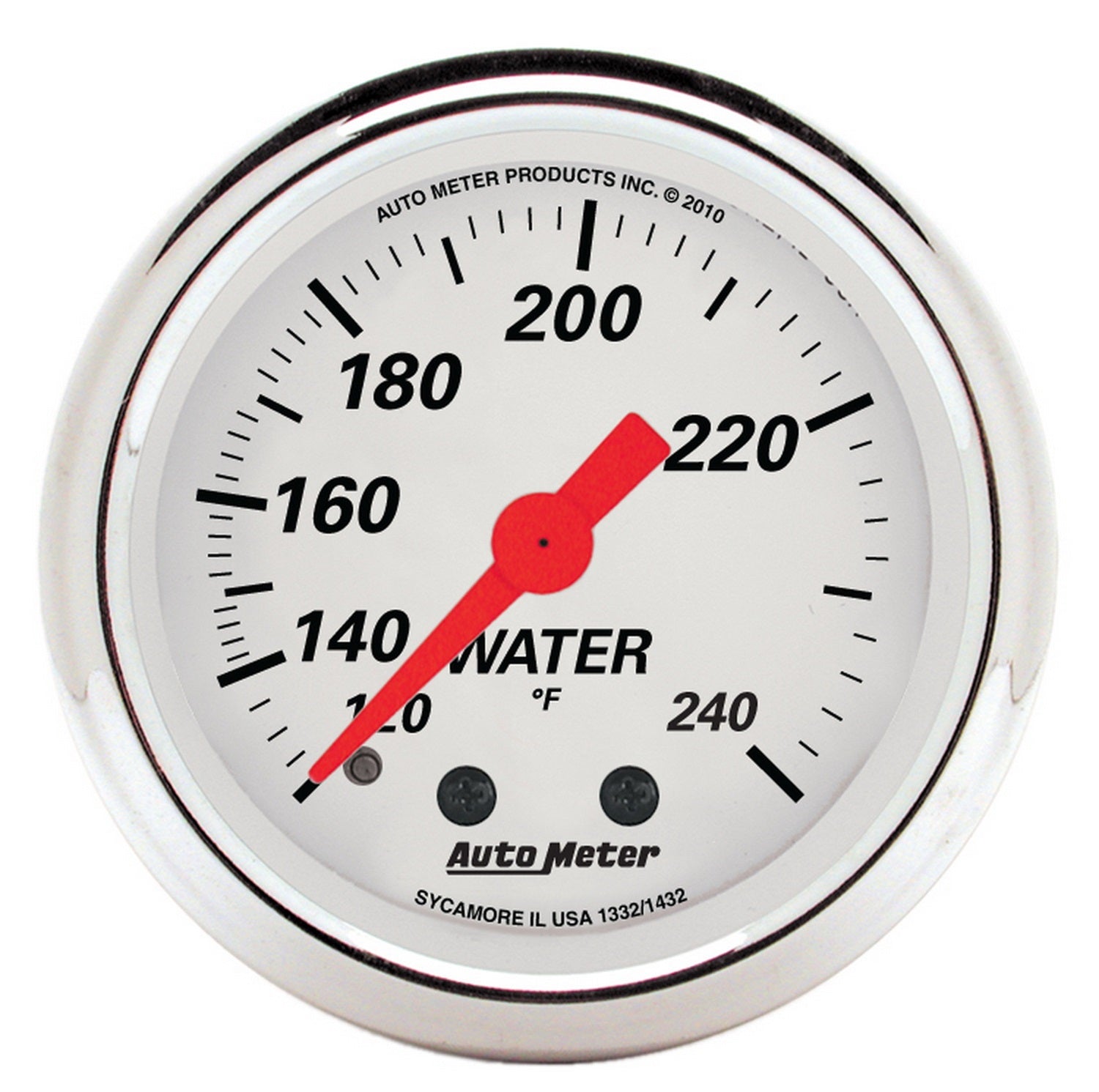 Traditional incandescent lighting illuminates around the perimeter of the dial - 616 Auto Parts