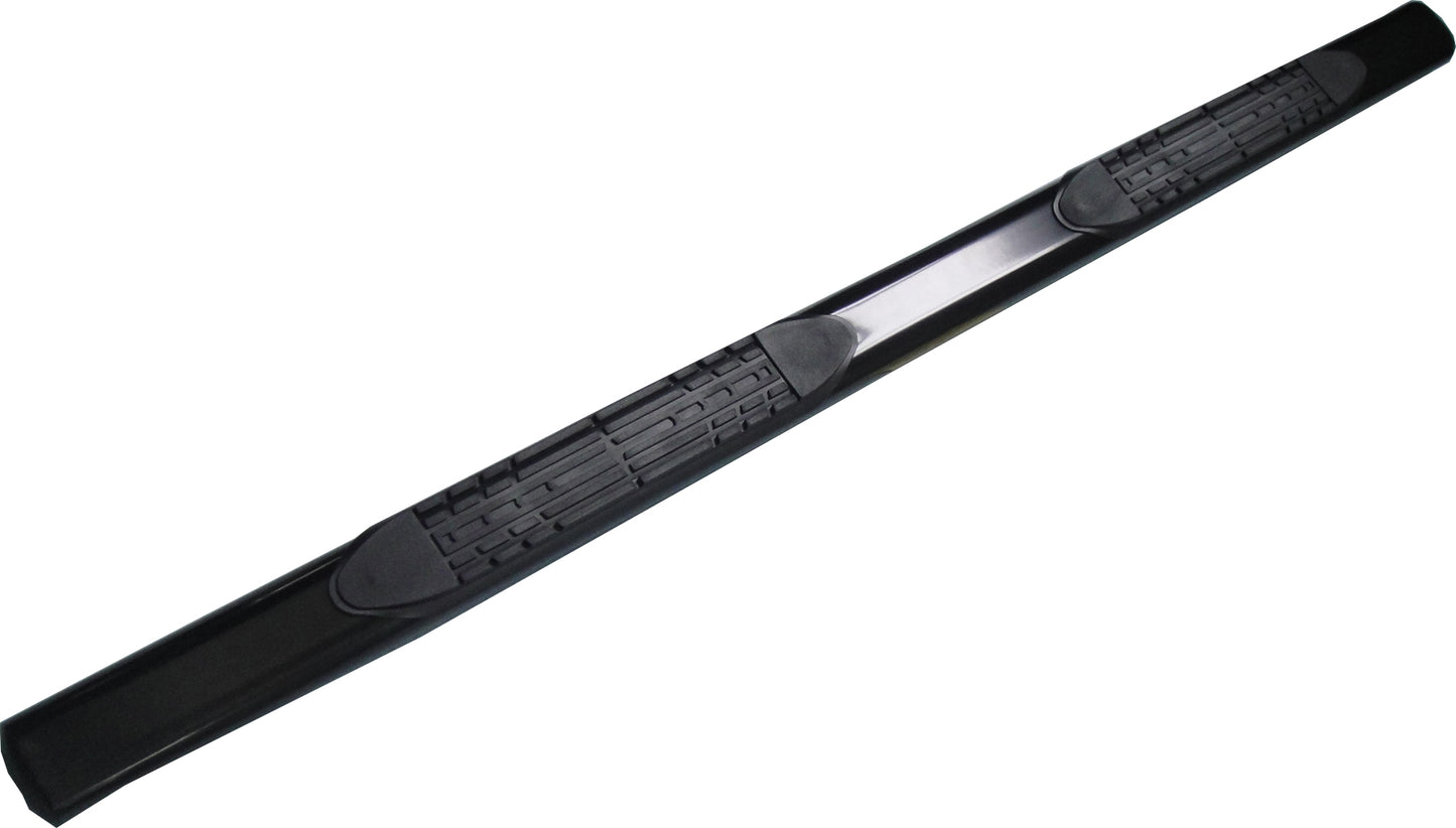 4 Inch Oval Straight Powder Coated Black Mild Steel Rocker Panel Mount 2950522053 - 616 Auto Parts