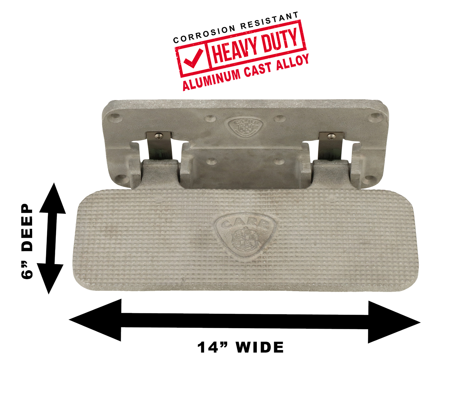 Mega Step; Flat Mount; XM4 Mechanical Matte Finish; Single - 616 Auto Parts