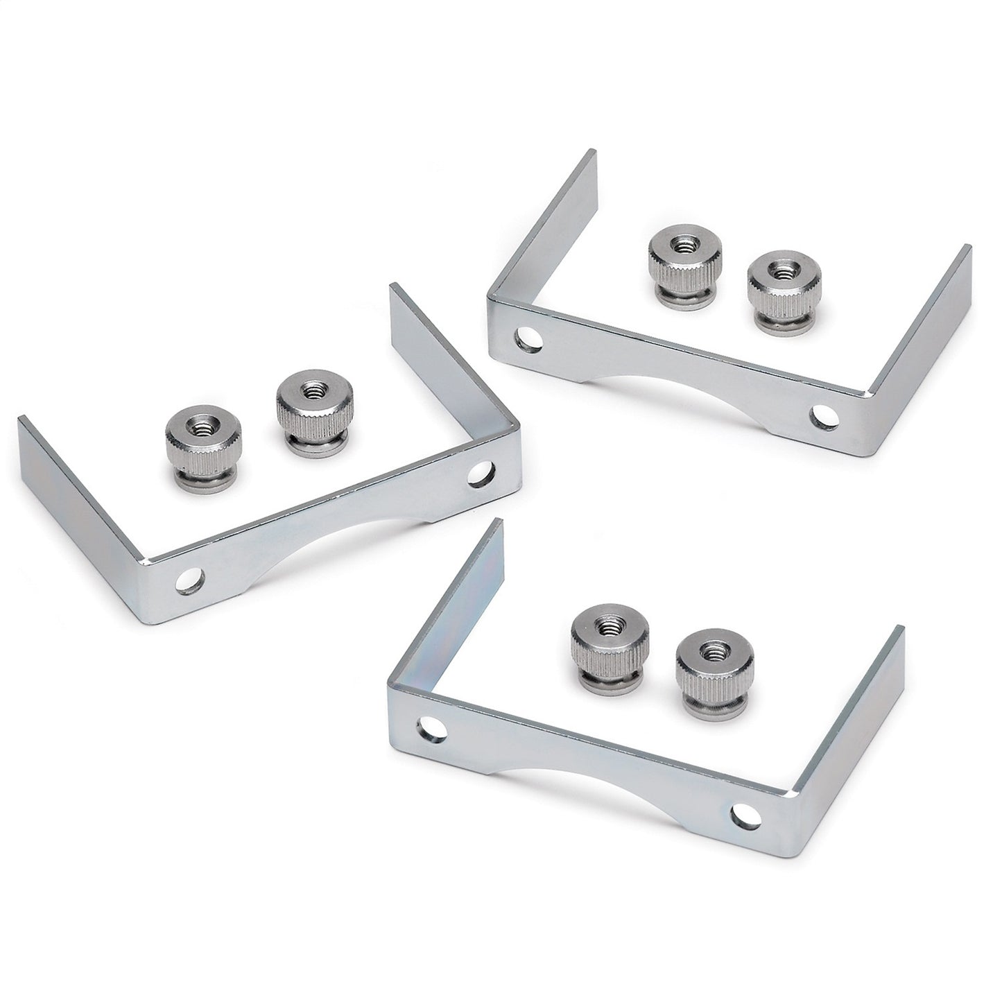 Includes 3 aluminum mounting brackets, 6 lockwashers, and 6 aluminum thumb nuts. - 616 Auto Parts