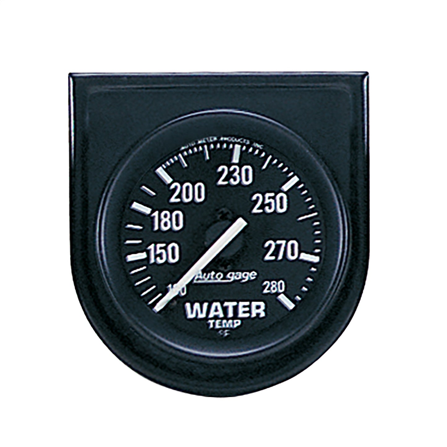 GAUGE CONSOLE, WATER TEMP, 2", 280?F, BLK DIAL, BLK BEZEL, AUTOGAGE - 616 Auto Parts