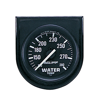 GAUGE CONSOLE, WATER TEMP, 2", 280?F, BLK DIAL, BLK BEZEL, AUTOGAGE - 616 Auto Parts