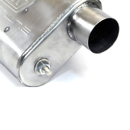 UNIVERSAL 3 Inch VARITUNE ADJUSTABLE MUFFLER DOUBLE OFFSET (439 STAINLESS). 31035 - 616 Auto Parts
