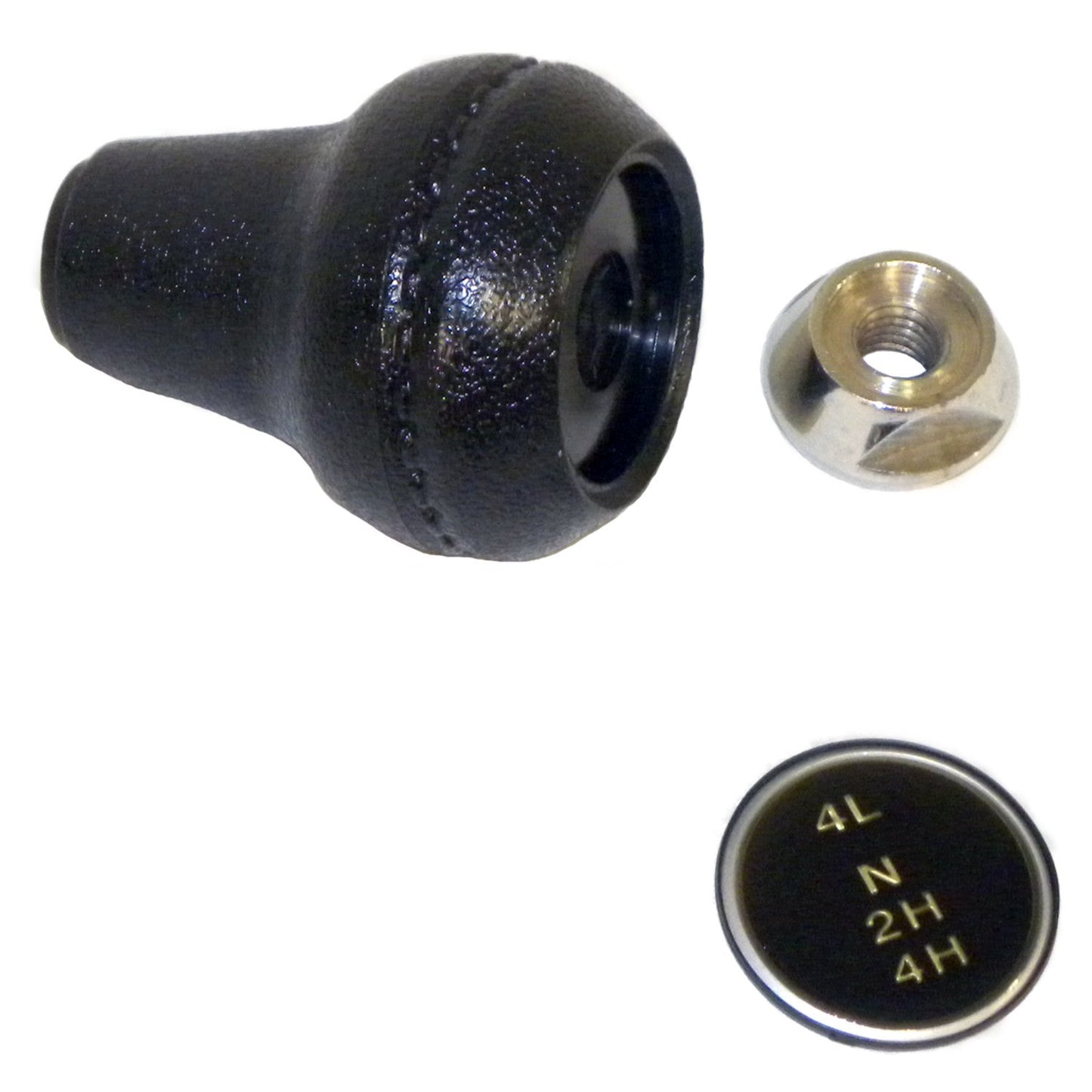 Transfer Case Shift Knob Kit, Black,Silver, w/ Dana 300 Transfer Case 3241430K - 616 Auto Parts