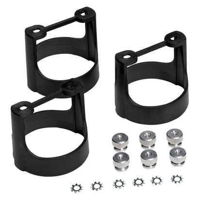 GAUGE BRACKET KIT, 2 5/8", BLACK COMPOSITE, QTY 3 - 616 Auto Parts