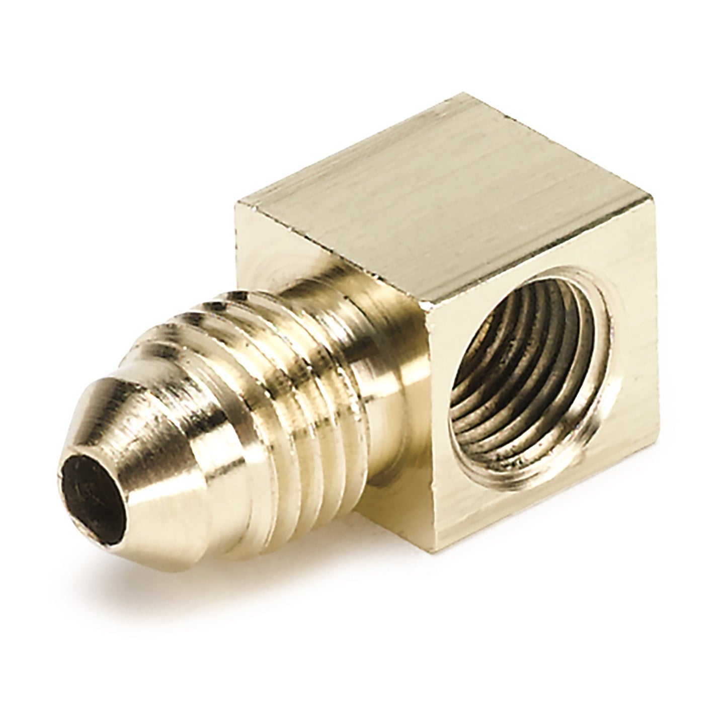 FITTING, ADAPTER, 90?, 1/8" NPTF FEMALE TO -4AN MALE, BRASS - 616 Auto Parts