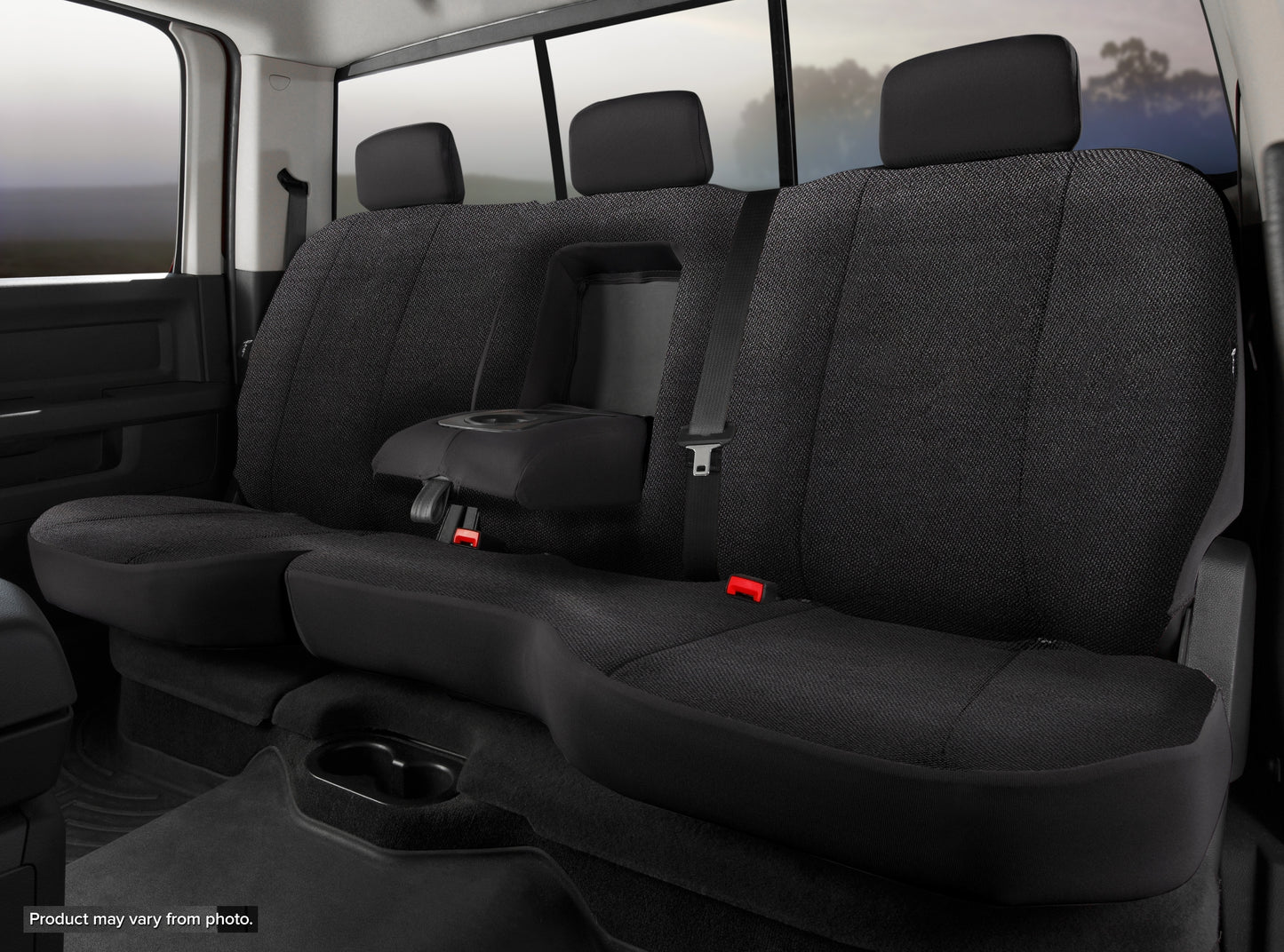 TR40 Series - Wrangler Saddleblanket Custom Fit Rear Seat Cover - Solid Black - 616 Auto Parts