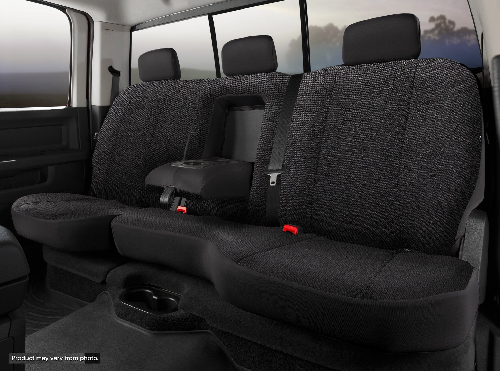 TR40 Series - Wrangler Saddleblanket Custom Fit Rear Seat Cover - Solid Black - 616 Auto Parts