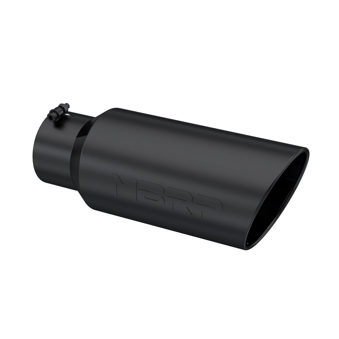 Tip. 7in. O.D.. Rolled End. 5in. inlet 18in. in length. Black Coated. T5127BLK - 616 Auto Parts