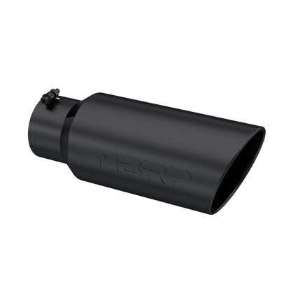 Tip. 7in. O.D.. Rolled End. 5in. inlet 18in. in length. Black Coated. T5127BLK - 616 Auto Parts