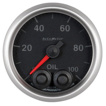 GAUGE, OIL PRESS, 2 1/16", 100PSI, STEPPER MOTOR W/PEAK & WARN, ELITE - 616 Auto Parts
