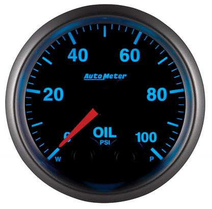 GAUGE, OIL PRESS, 2 1/16", 100PSI, STEPPER MOTOR W/PEAK & WARN, ELITE - 616 Auto Parts