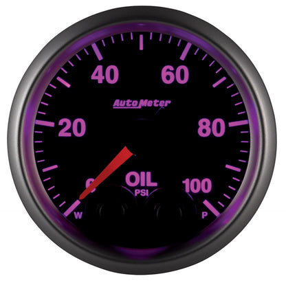 GAUGE, OIL PRESS, 2 1/16", 100PSI, STEPPER MOTOR W/PEAK & WARN, ELITE - 616 Auto Parts