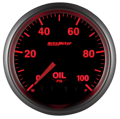 GAUGE, OIL PRESS, 2 1/16", 100PSI, STEPPER MOTOR W/PEAK & WARN, ELITE - 616 Auto Parts