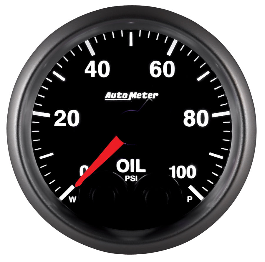 GAUGE, OIL PRESS, 2 1/16", 100PSI, STEPPER MOTOR W/PEAK & WARN, ELITE - 616 Auto Parts