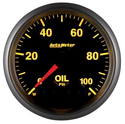 GAUGE, OIL PRESS, 2 1/16", 100PSI, STEPPER MOTOR W/PEAK & WARN, ELITE - 616 Auto Parts