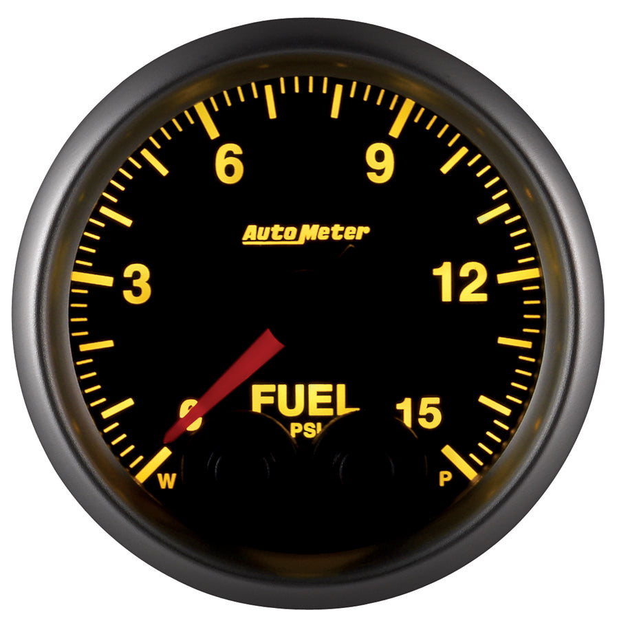 GAUGE, FUEL PRESS, 2 1/16", 15PSI, STEPPER MOTOR W/PEAK & WARN, ELITE - 616 Auto Parts