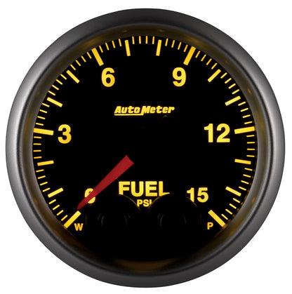 GAUGE, FUEL PRESS, 2 1/16", 15PSI, STEPPER MOTOR W/PEAK & WARN, ELITE - 616 Auto Parts