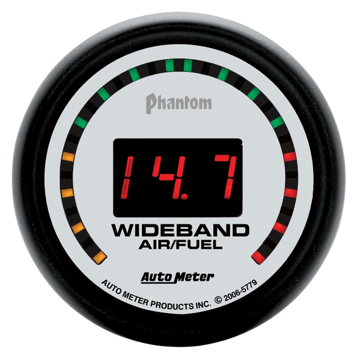 GAUGE, AIR/FUEL RATIO-WIDEBAND, STREET, 2 1/16", 10:1-17:1, DIGITAL, PHANTOM - 616 Auto Parts