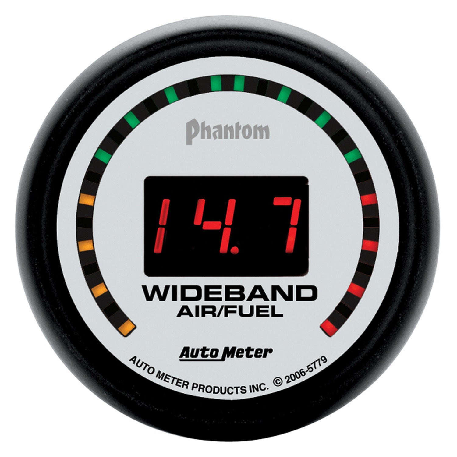GAUGE, AIR/FUEL RATIO-WIDEBAND, STREET, 2 1/16", 10:1-17:1, DIGITAL, PHANTOM - 616 Auto Parts