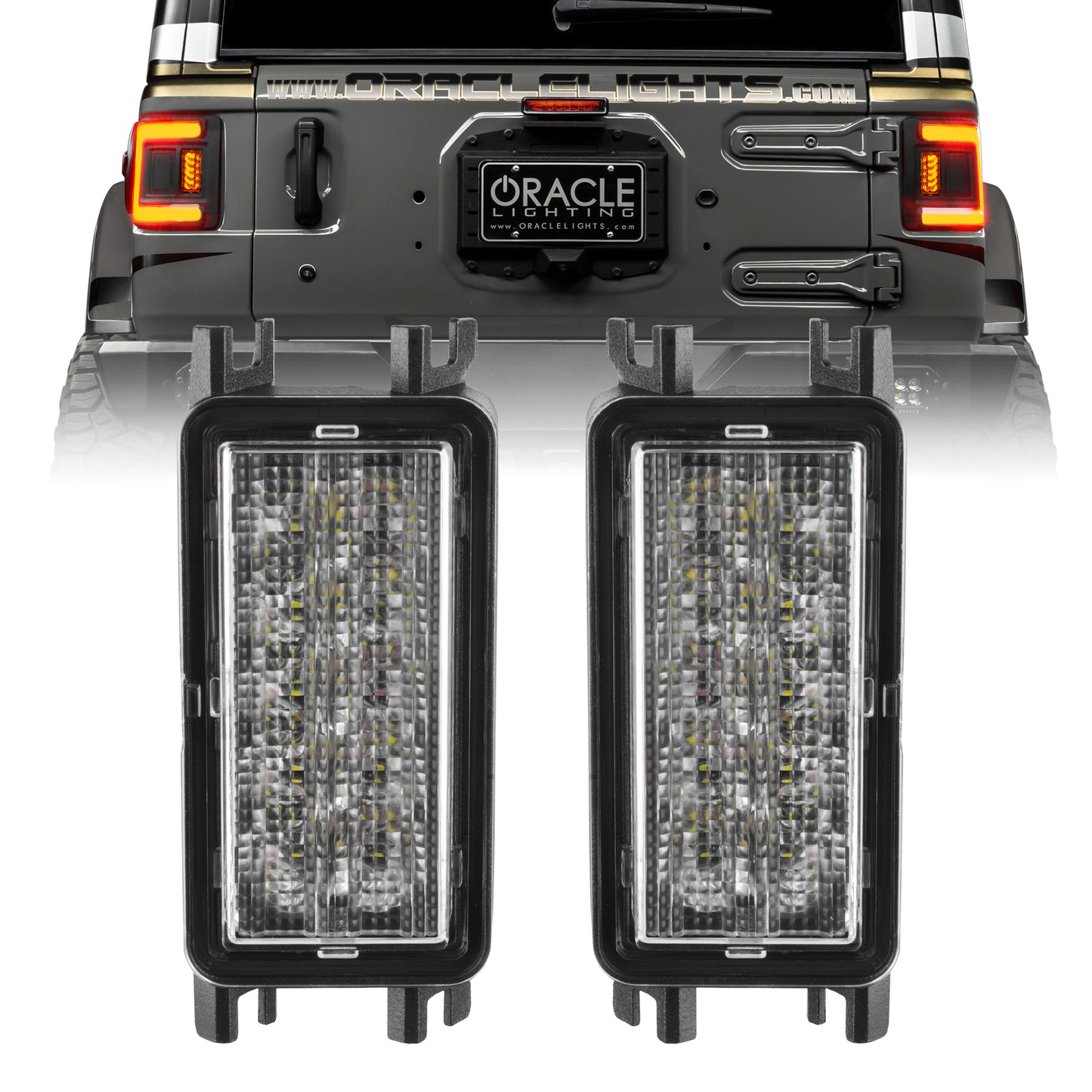 Amber/White Reverse LED Module for Jeep Wrangler JL Tail Lights 5915-JL-023 - 616 Auto Parts