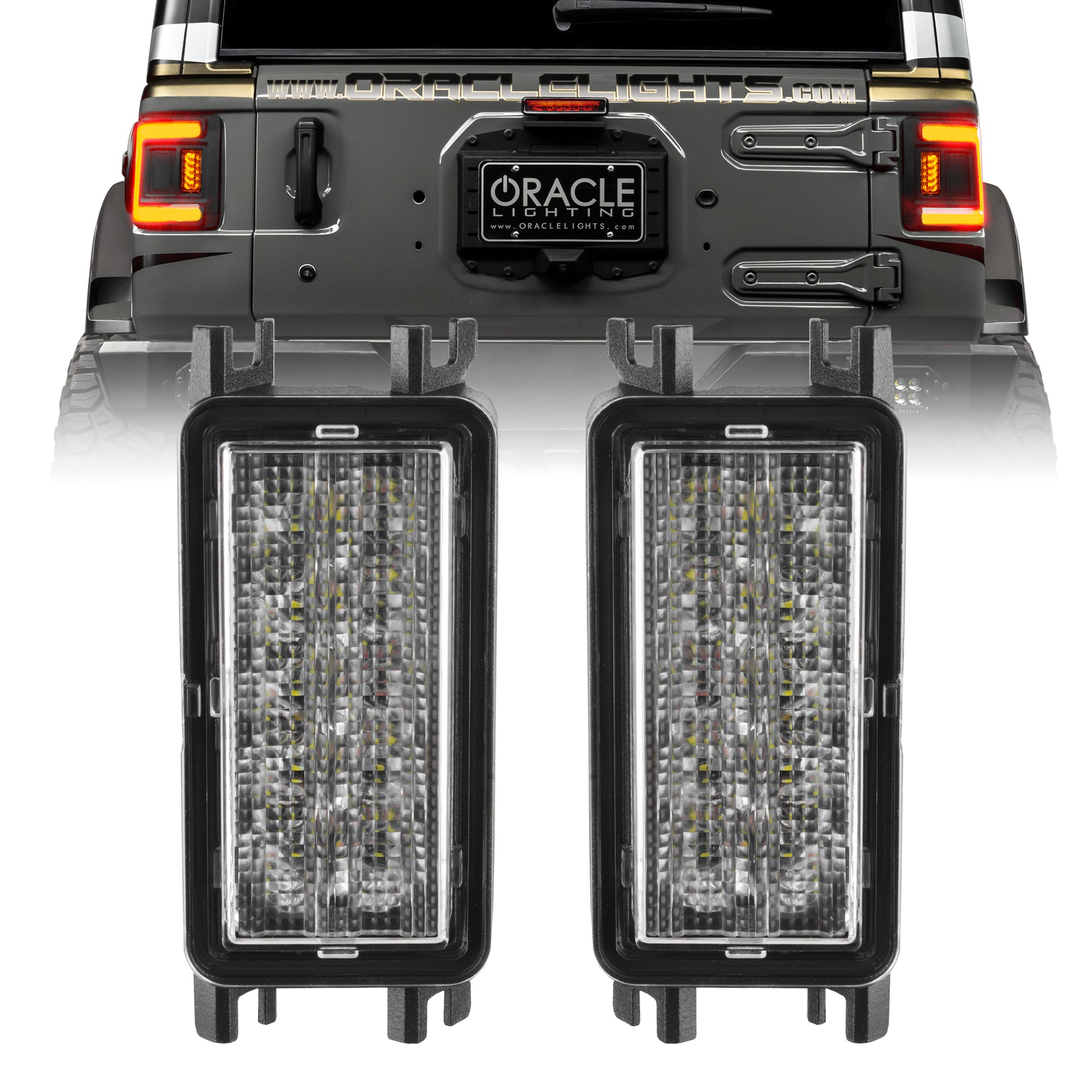 Amber/White Reverse LED Module for Jeep Wrangler JL Tail Lights 5915-JL-023 - 616 Auto Parts
