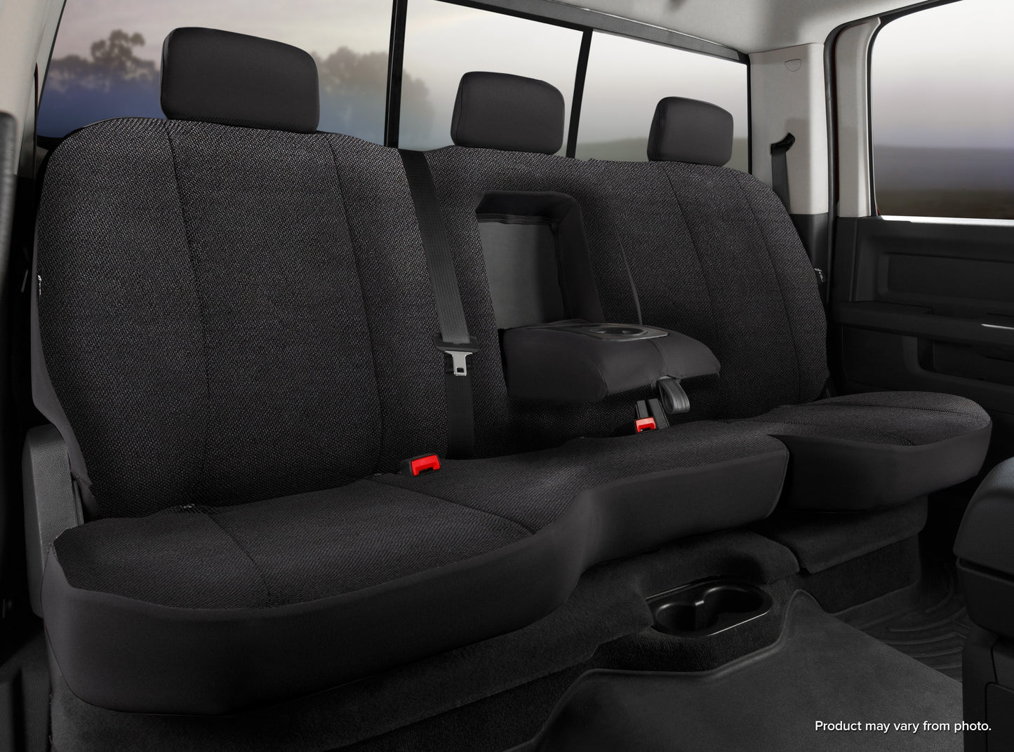 TR40 Series - Wrangler Saddleblanket Custom Fit Rear Seat Cover - Solid Black - 616 Auto Parts