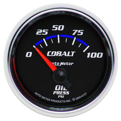 GAUGE, OIL PRESSURE, 2 1/16", 100PSI, ELECTRIC, COBALT - 616 Auto Parts