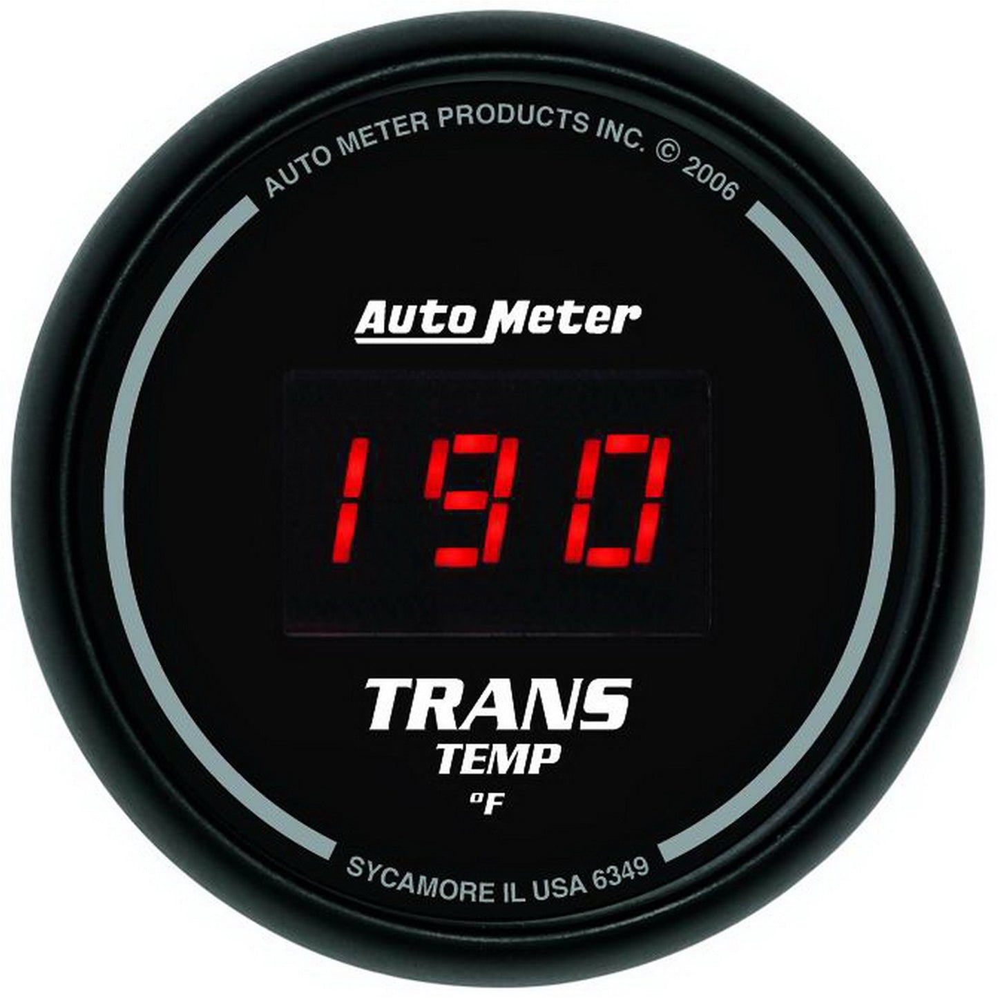 GAUGE, TRANS TEMP, 2 1/16", 340?F, DIGITAL, BLACK DIAL W/ RED LED - 616 Auto Parts