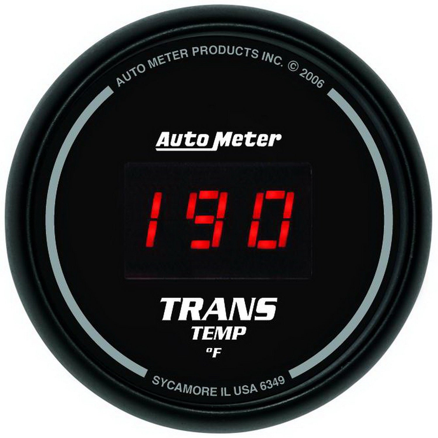 GAUGE, TRANS TEMP, 2 1/16", 340?F, DIGITAL, BLACK DIAL W/ RED LED - 616 Auto Parts