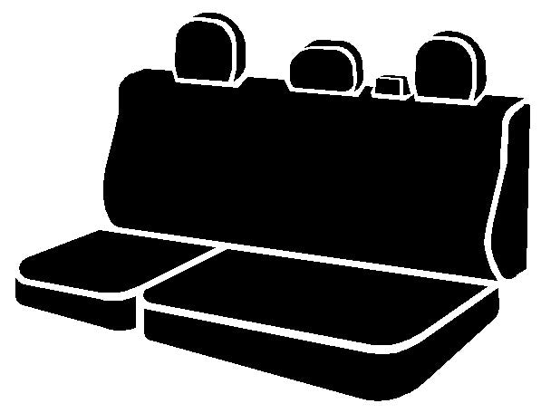 TR40 Series - Wrangler Saddleblanket Custom Fit Rear Seat Cover - Solid Black - 616 Auto Parts