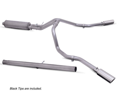 Black Elite Cat-Back Dual Extreme Exhaust System; Stainless - 616 Auto Parts