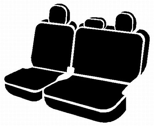 TR40 Series - Wrangler Saddleblanket Custom Fit Rear Seat Cover - Solid Black - 616 Auto Parts