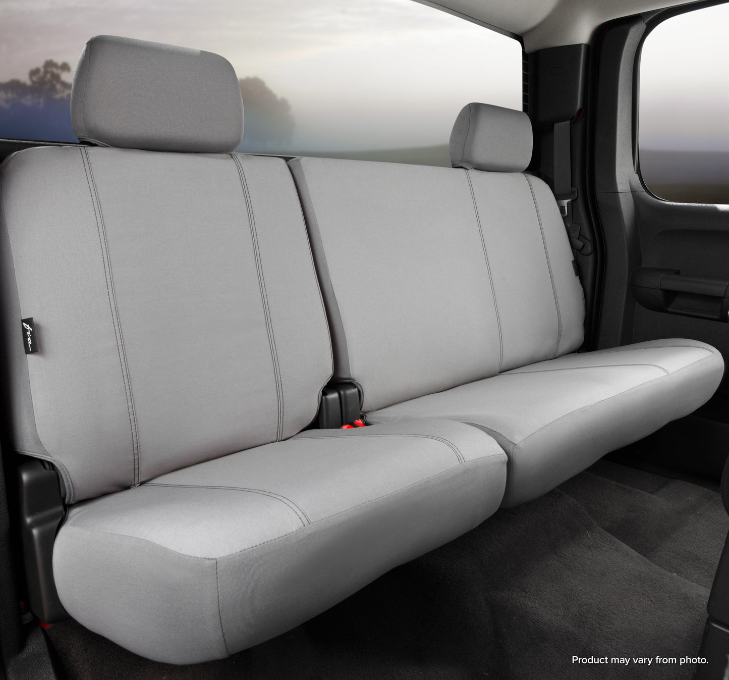 SP80 Series - Seat Protector Polyester Custom Fit Rear Seat Cover - Gray - 616 Auto Parts