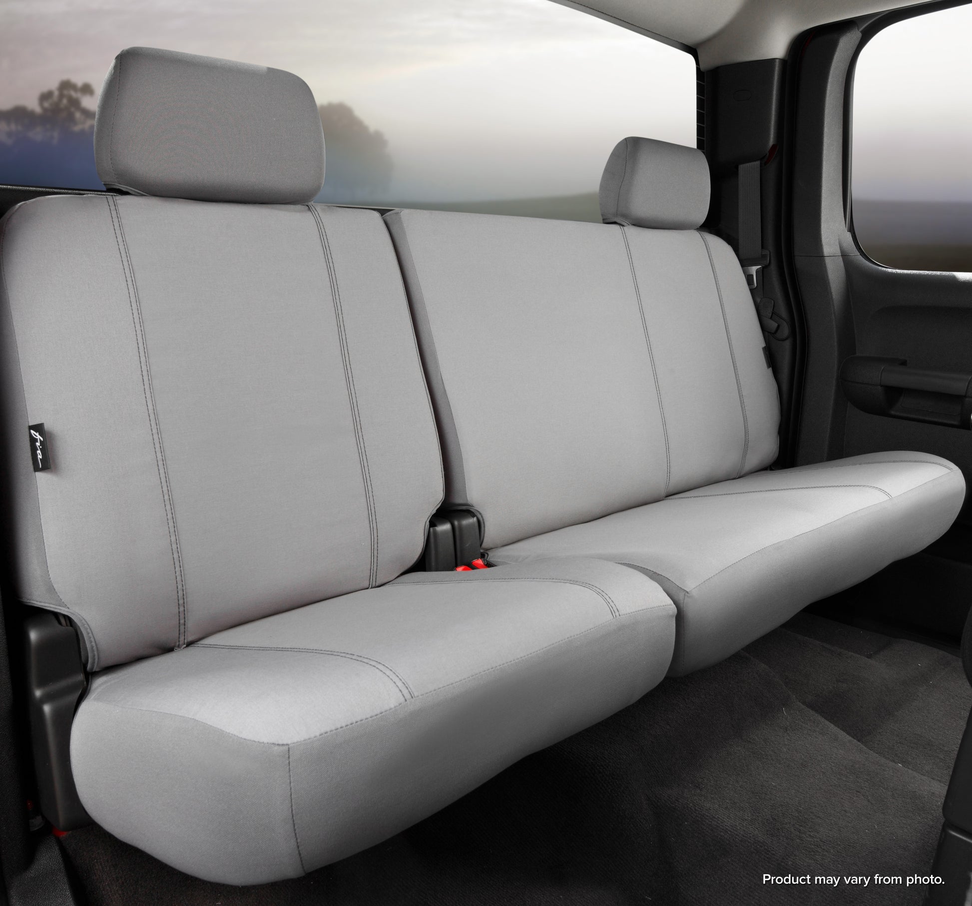 SP80 Series - Seat Protector Polyester Custom Fit Rear Seat Cover - Gray - 616 Auto Parts