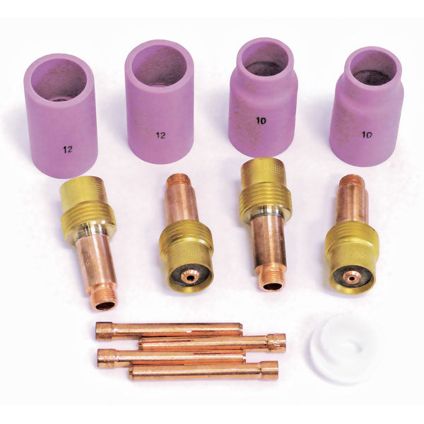 Eastwood TIG Welding #10/12 Gas Lens Components Kit - 616 Auto Parts