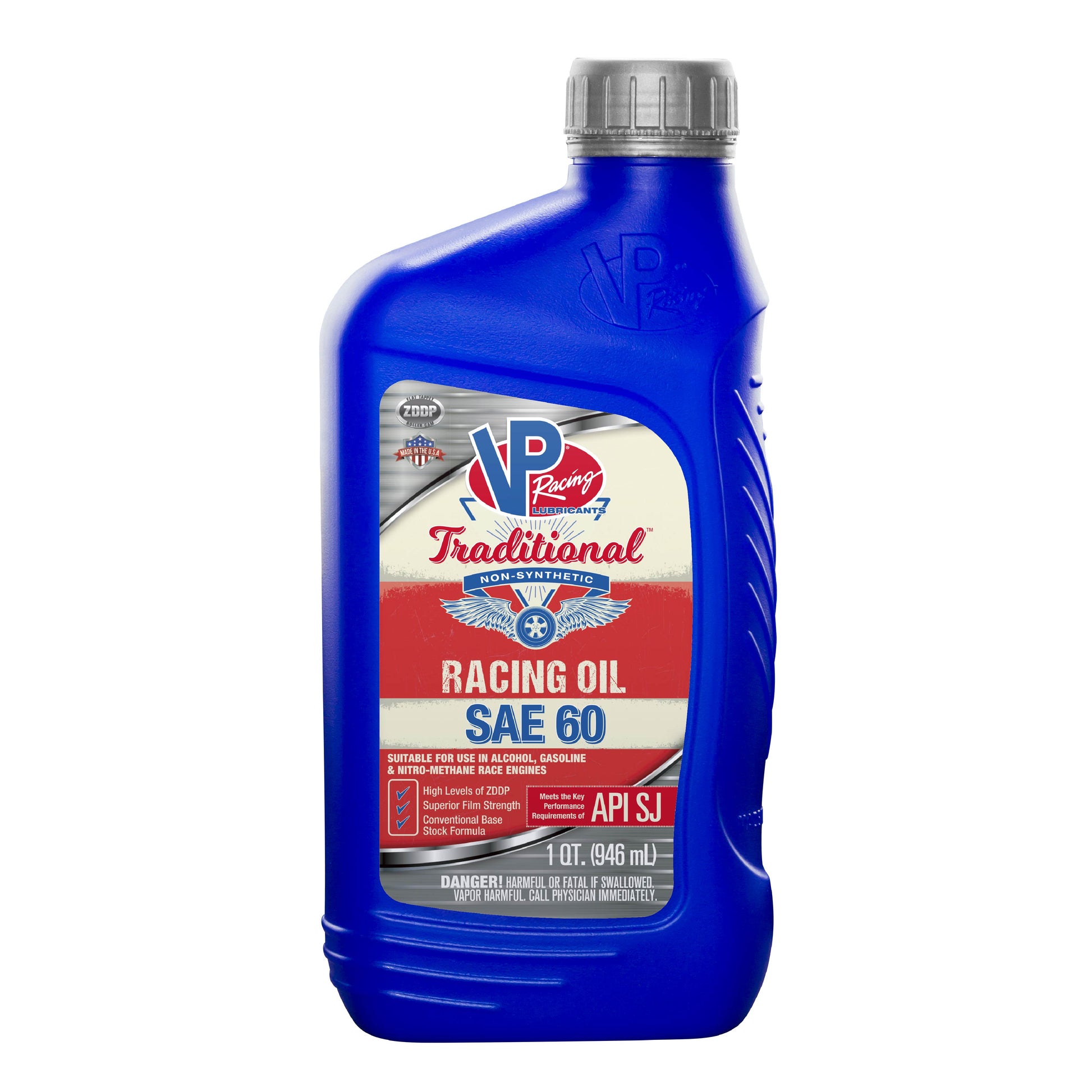VP SAE 60 Traditional Non Syn Racing Oil Qt 2687 - 616 Auto Parts