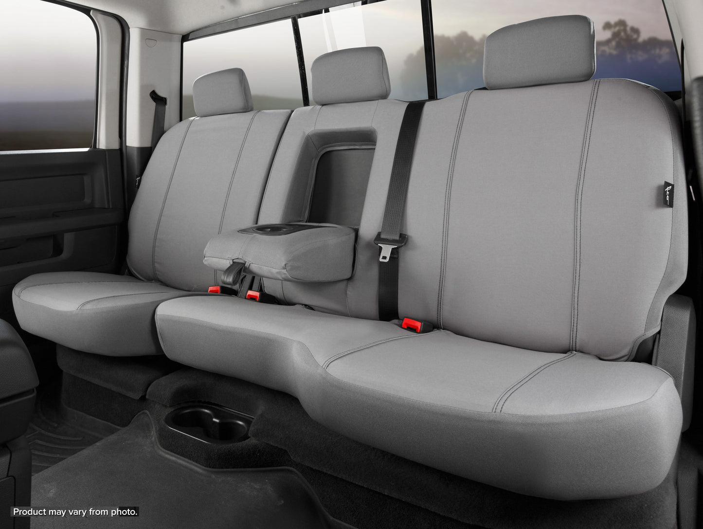 SP80 Series - Seat Protector Polyester Custom Fit Rear Seat Cover - Gray - 616 Auto Parts