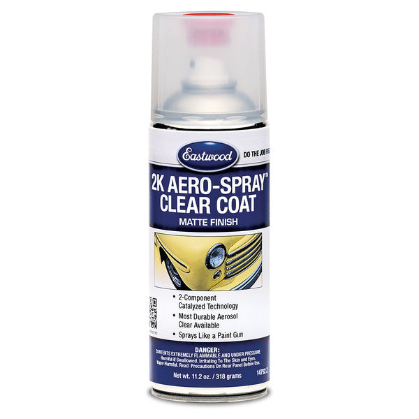 Eastwood 2K AeroSpray Spray Paint Matte Clear Coat Aerosol Spray Paint - 616 Auto Parts