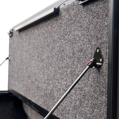 Hard Tri Fold Non-Lockable Black Aluminum With Carpeted Under Panels TFX2702 - 616 Auto Parts