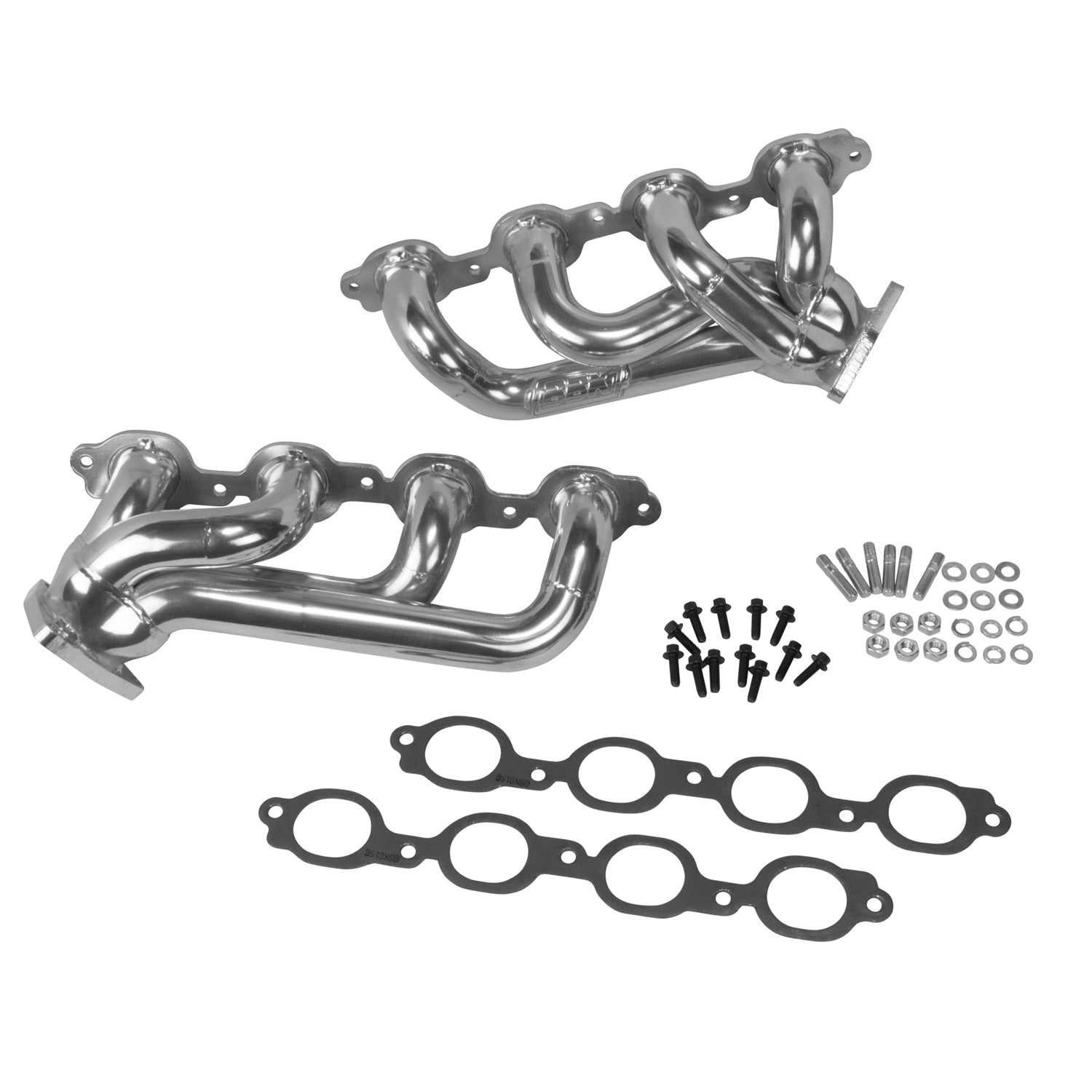 2014-18 Chevy GM Truck 5.3L 6.2L 1-3/4 Shorty Headers (POLISHED SILVER CERAMIC) 40470 - 616 Auto Parts