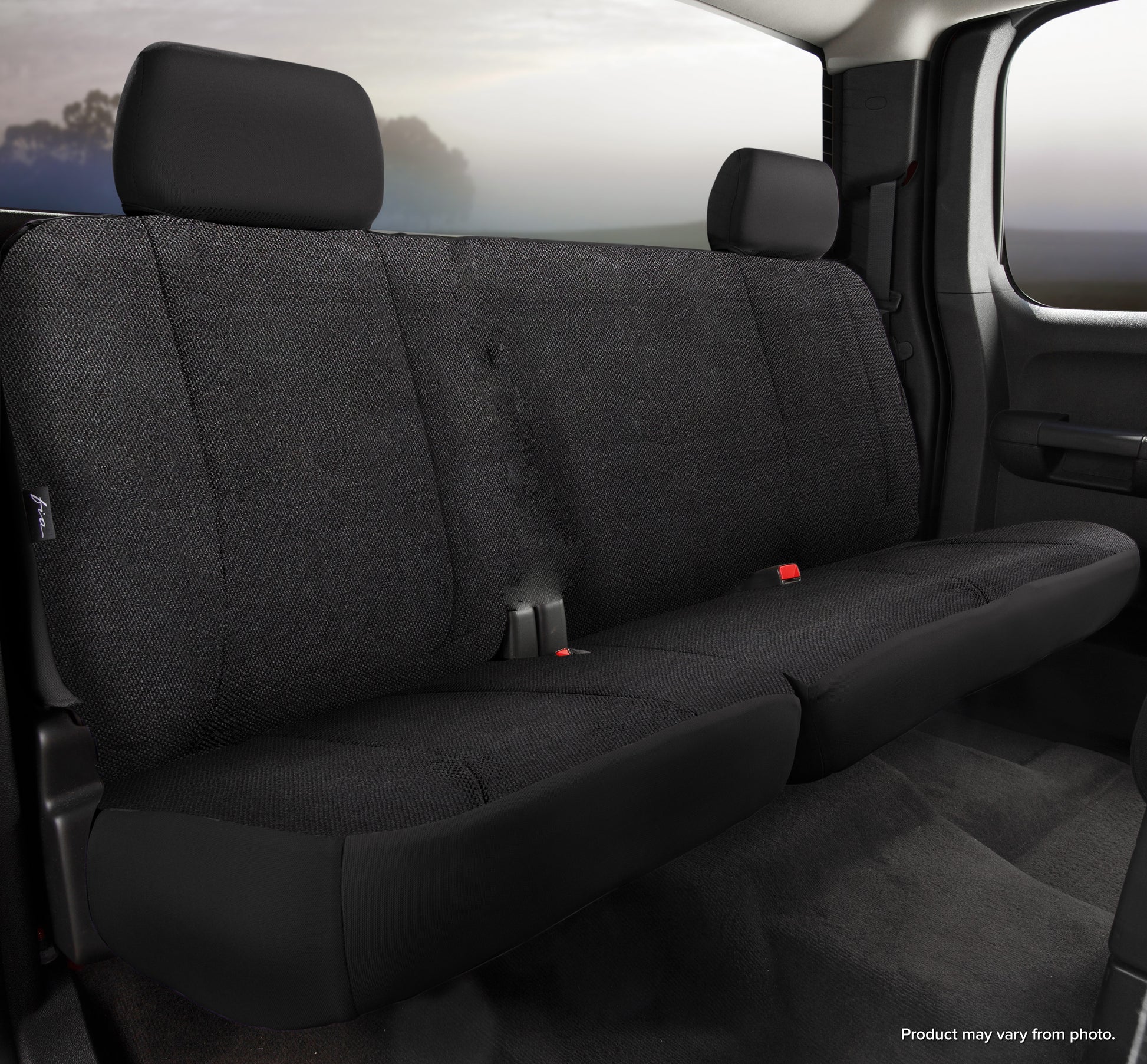 TR40 Series - Wrangler Saddleblanket Custom Fit Rear Seat Cover - Solid Black - 616 Auto Parts