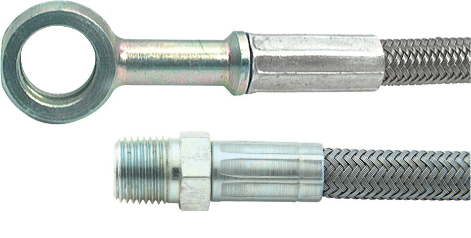 24in #4 Line 1/8in NPT to 10mm Banjo ALL46441-24 - 616 Auto Parts