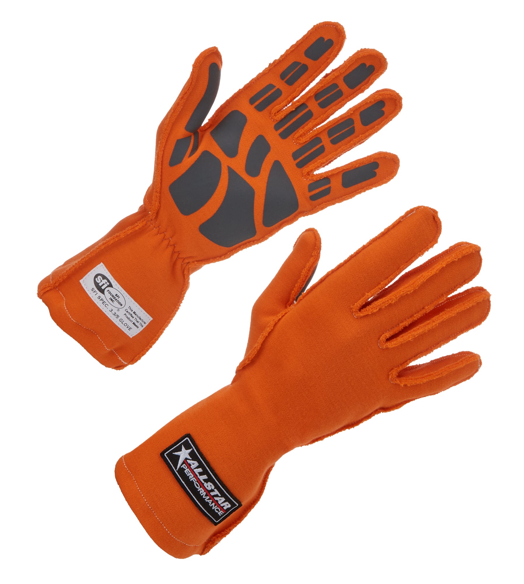 Driving Gloves SFI 3.3/5 Outseam D/L XL Orange ALL916045 - 616 Auto Parts